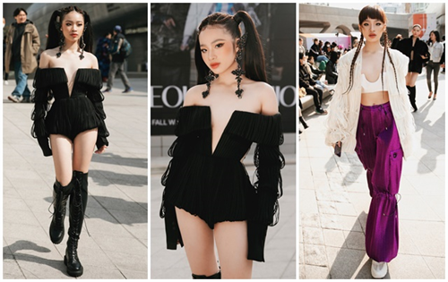 Bảo Hà diện đồ Công Trí khoe chân dài ở Seoul Fashion Week